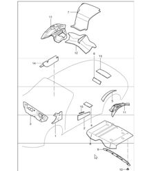 body sound proofing - 1 - for 997.1 CABRIO 2005-08