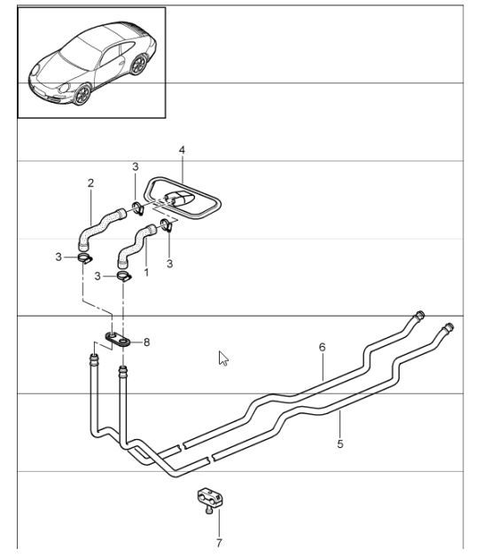 Diagram 813-00 Porsche 卡宴 S V8 4.0L 汽油 474 马力 