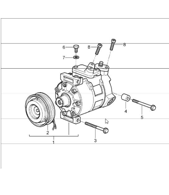 Diagram 813-15 Porsche 996 C4 3.6L 09/01-2005  车身