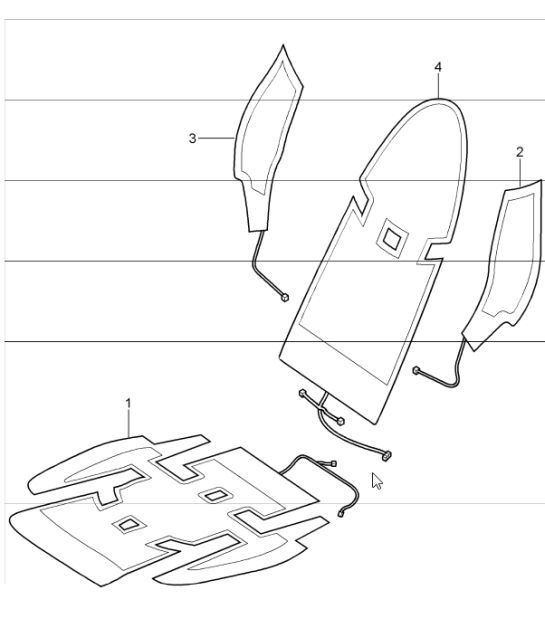 Diagram 817-18 Porsche Cayman 987C/981C (2005-2016) Body