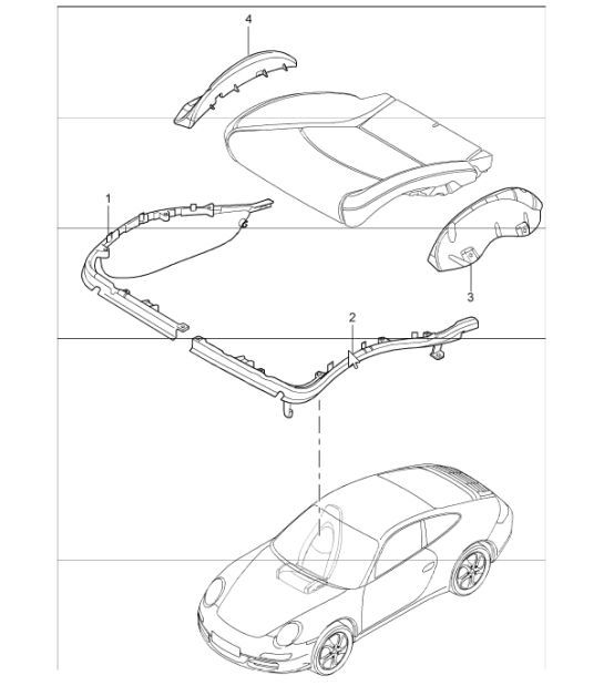 Diagram 817-24 Porsche Cayman 987C/981C (2005-2016) Body