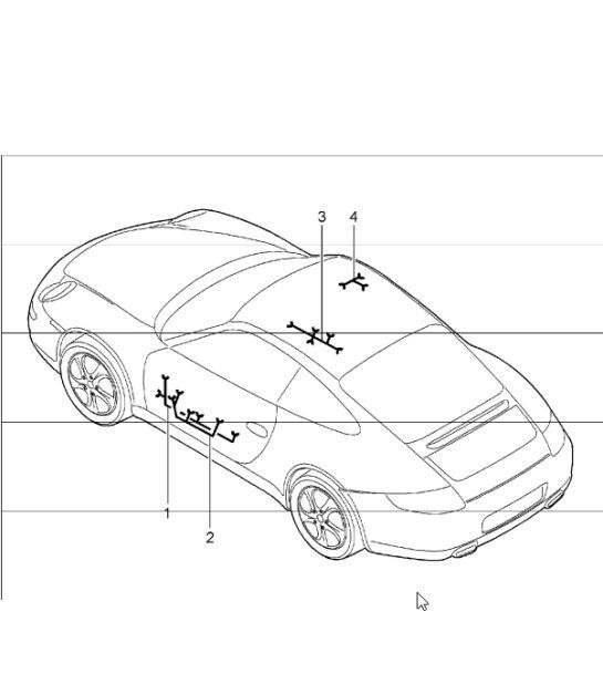Diagram 902-15 Porsche Cayman 987C/981C (2005-2016) Electrical equipment