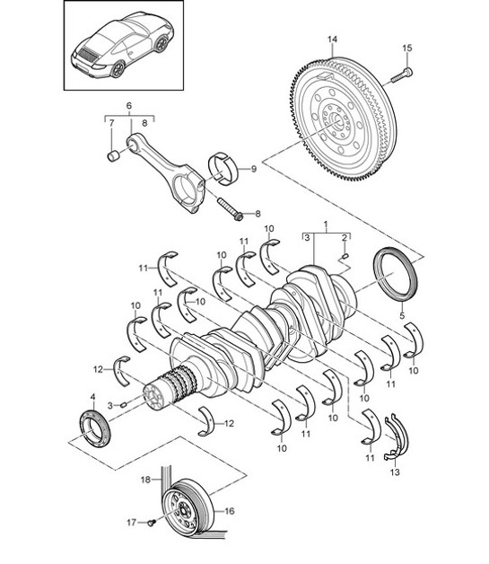 Diagram 102-000 Porsche Macan (95B) MK1 (2014-2018) Motor