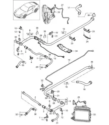 Water cooling - 2 - (A101,A102) 997.2 Carrera 3.6L / 3.8L 2009-12