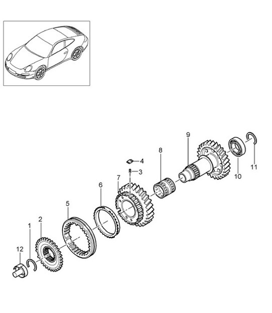 Diagram 303-004 Porsche 911 & 912 (1965-1989) Transmission