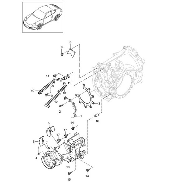 Diagram 303-005 Porsche 911 & 912 (1965-1989) Transmission