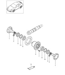 Diferencial de deslizamiento limitado / Diferencial - G9705, G9735 - 997.2 Carrera 2009-12