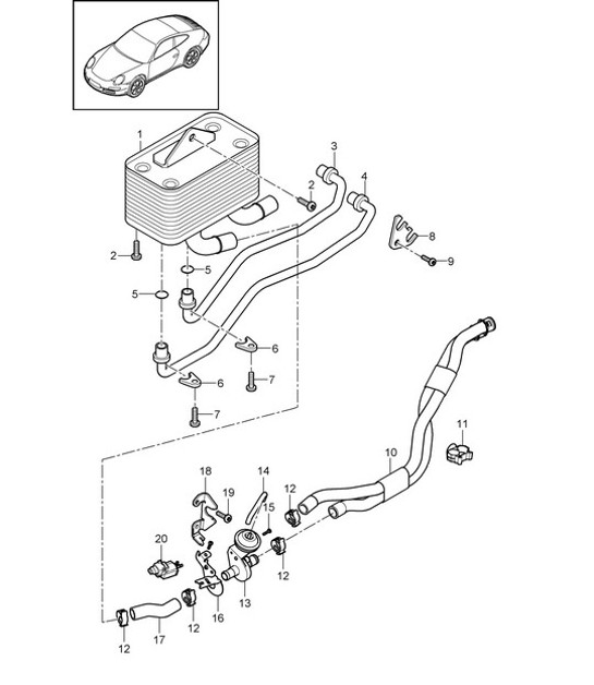 Diagram 360-000 Porsche 911 Turbo 3.3L 1978-1989 Overdragen