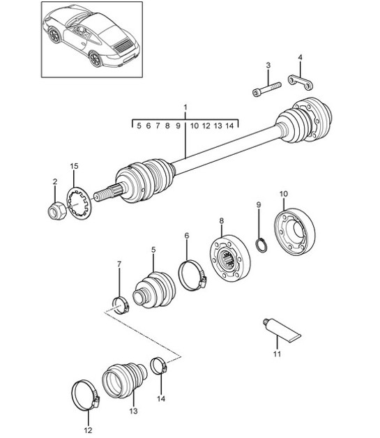 Diagram 401-010 Porsche Cayenne (9YA) 2018>>