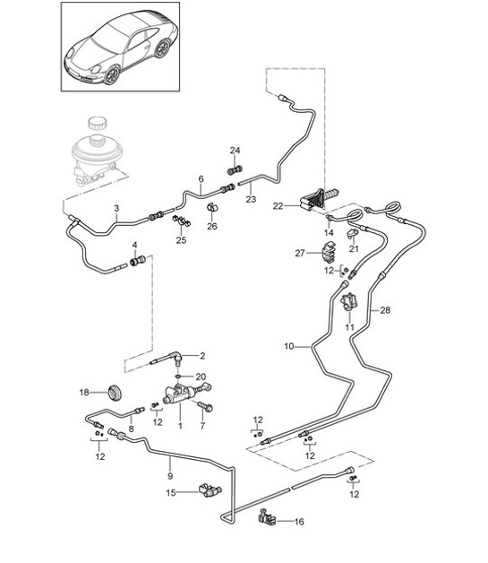 Diagram 702-008 Porsche Cayenne Turbo E-Hybrid Coupe V8 4.0L 739Hp 