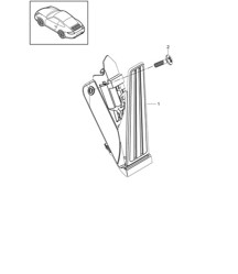 Pédales commande accélérateur 997.2 Carrera 2009-12