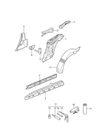 Parte laterale interna - COUPE - 997.2 Carrera 2009-12