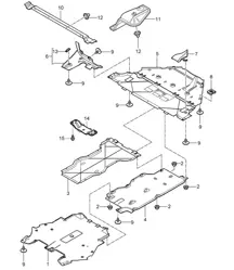 Linings / Underbody 997.2 Carrera 2009-12