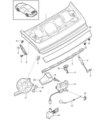 Cubierta - TRASERA - 997.2 Carrera 2009-12