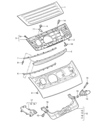 Spoiler posteriore 997.2 Carrera 2009-12