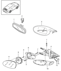 Specchio interno / Specchio esterno 997.2 Carrera 2009-12