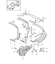 Top frame / Individual parts 997.2 Carrera 2009-12