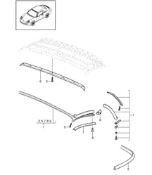 Cabrioverdeck / Dichtungen - SPEEDSTER, PR:503 - 997.2 2011>>