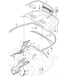 Caja portaobjetos de capota / Tapa / Bandeja recogegotas - SPEEDSTER, PR:503 - 997.2 2009-12