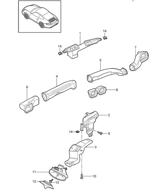 Diagram 813-001 Porsche Cayenne S E-Hybrid Coupe V6 3.0L 519Hp 