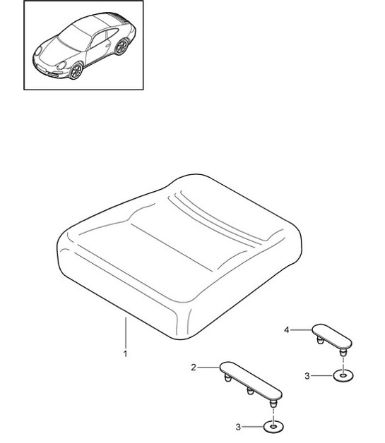 Diagram 817-050 Porsche Boxster 986/987/981 (1997-2016) Body