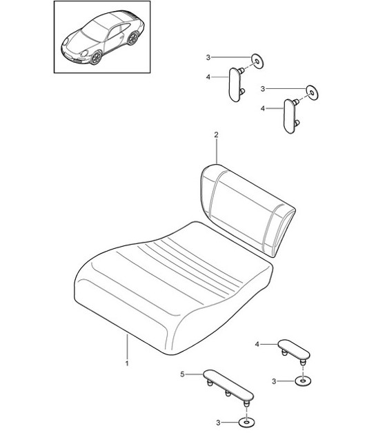 Diagram 817-054 Porsche Boxster 986/987/981 (1997-2016) Body