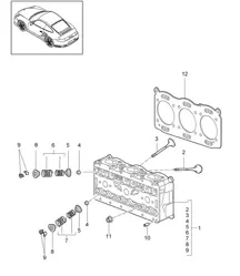 Testata - 9770 - 997.2 GT2 RS 3.6L 2010-11