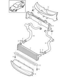 Radiator Center - A170 - 997.2 Turbo 3.8L 2010-13