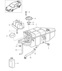 Water cooling 4 - 9770 - 997.2 GT2 RS 3.6L 2010-11