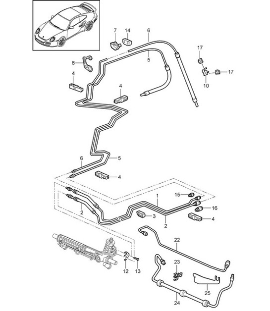 Diagram 403-002 Porsche Cayenne Coupé V6 3.0L benzina 340 CV 