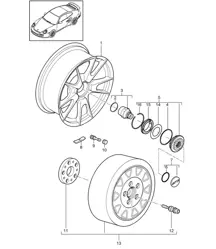 Central locking 997.2 GT2 RS 2010-11