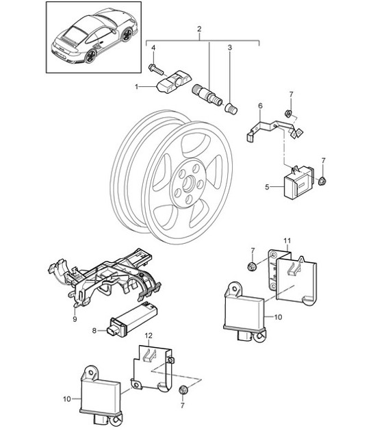Diagram 601-006 Porsche Macan Turbo 2.9L V6 440 PS 