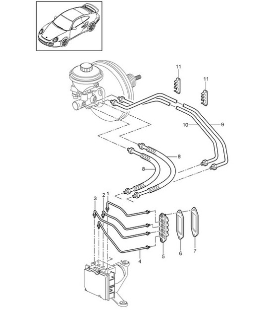 Diagram 604-005 Porsche Cayman 987C/981C (2005-2016) Wheels, Brakes