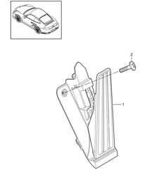 Pédales commande accélérateur 997.2 Turbo / GT2 RS 2010-13