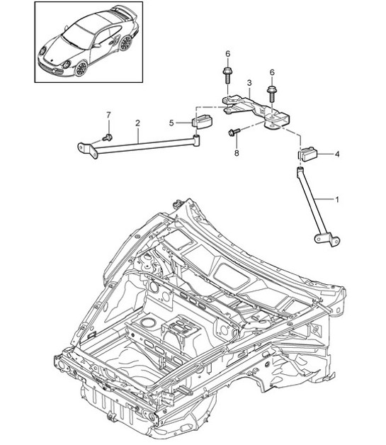 Diagram 801-010 Porsche 卡宴 E-Hybrid V6 3.0L 470Hp 
