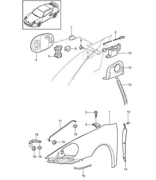 Diagram 801-040 Porsche Carrera GT 