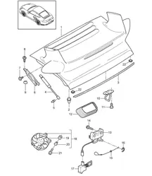 Rear cover 997.2 GT2 2010-13