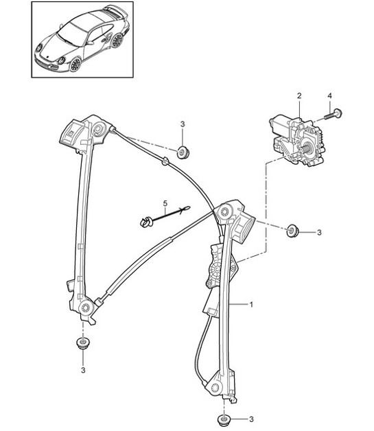 Diagram 804-030 Porsche 996 GT2 2001-05  车身