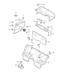 Verkleidungen, Hinten - CABRIO - 997.2 Turbo 2010-13