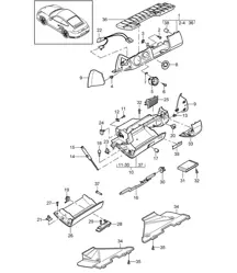 Glove box / Cover and Trim (drivers side) 997 Turbo / GT2 RS 2010-2013