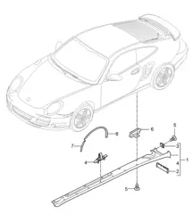 Side member trim - Outer - 997.2 Turbo / GT2 RS 2010-13