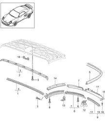 Capote/guarnizione - CABRIO - 997.2 Turbo 2010-13