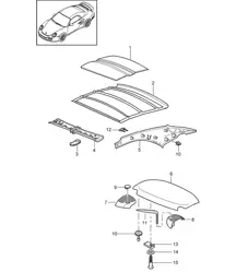 Hardtop / Geluidsdemper - PR:550 - 997.2 Turbo 2010-13