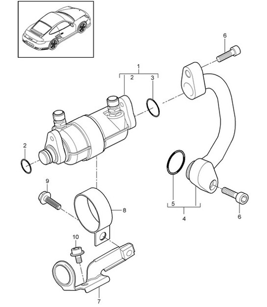 Diagram 813-026 Porsche 卡宴轿跑车 V6 3.0L 汽油 340Hp 