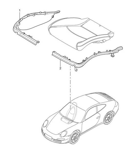 Diagram 817-009 Porsche Boxster 986/987/981 (1997-2016) Body