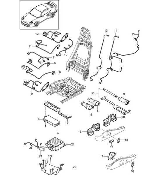 Diagram 817-010 Porsche Panamera 4S V8 4.8L Carrosserie