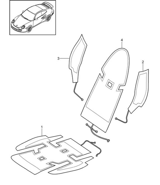 Diagram 817-018 Porsche Boxster 986/987/981 (1997-2016) Body
