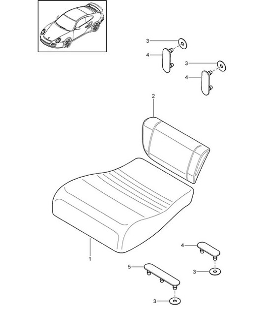 Diagram 817-054 Porsche 918 Spyder 2014-2015 