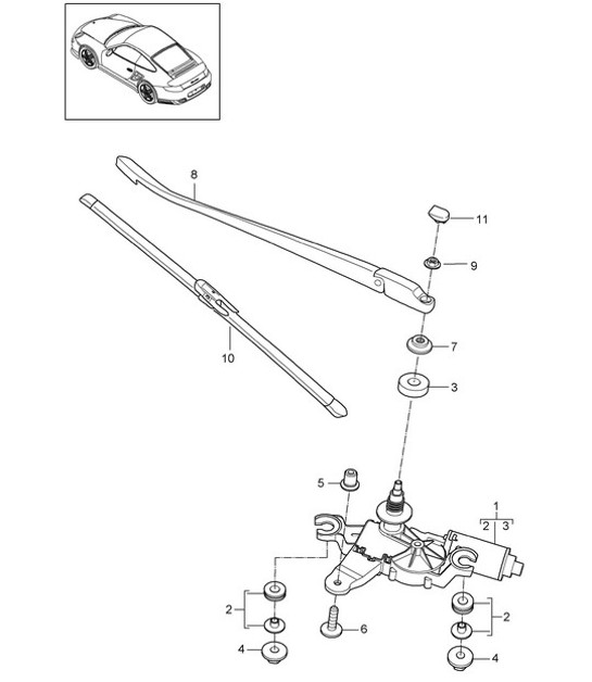 Diagram 904-005 Porsche Cayenne 92A (958) 2010-2017 Electrical equipment