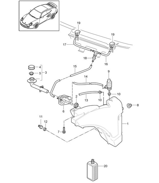 Diagram 904-010 Porsche Cayenne MK2 (957) 2007-2010 Elektrische apparatuur